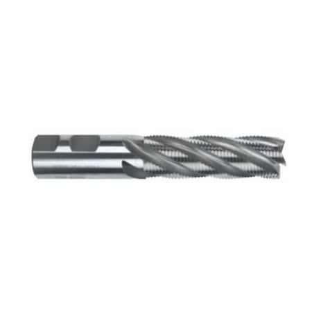 Roughing End Mill, Center Cutting MediumLong Length, Series 4614, 114 Cutter Dia, 512 Overal